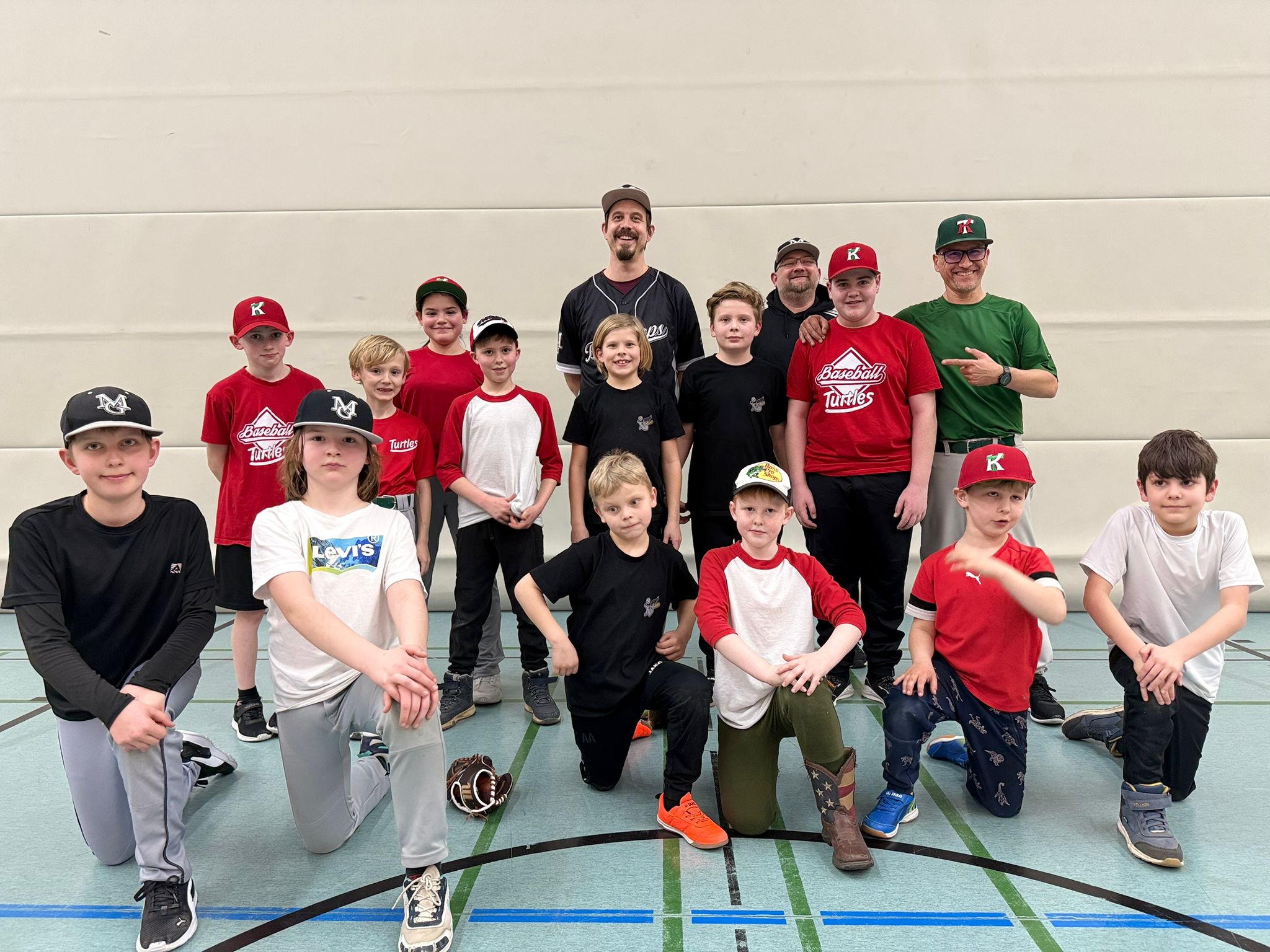 Das U12-Team der SG Kapellen Turtles/Mönchengladbach Blackcaps